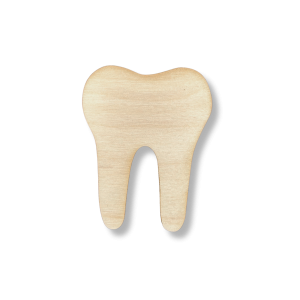 Drewniany dekor ze sklejki ZĄB ZĄBEK decoupage do ozdabiania 7cm