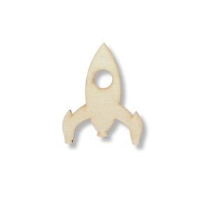 Drewniany dekor ze sklejki RAKIETA decoupage do ozdabiania 7cm