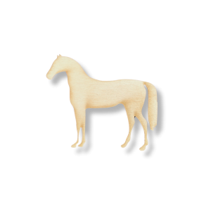 Drewniany dekor ze sklejki KOŃ KLACZ KONIK decoupage drewniane zwierzątka 7cm