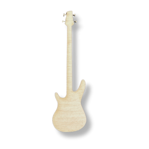 Drewniany dekor ze sklejki GITARA BASOWA Decupage drewniany instrument 7cm