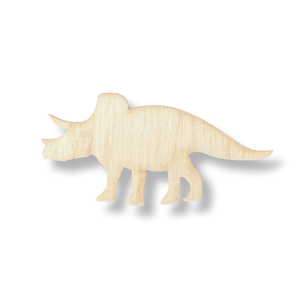 Drewniany dekor ze sklejki DINOZAUR TRICERATOPS decoupage 7cm