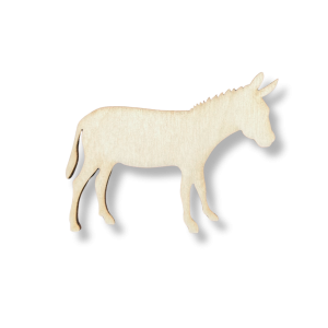 Drewniany Dekor ze Sklejki Osioł Decoupage Drewniane Zwierzątko