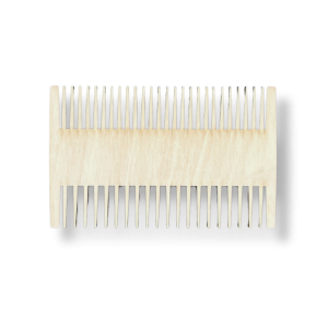 Grzebień drewniany do makramy podwójny 14cm