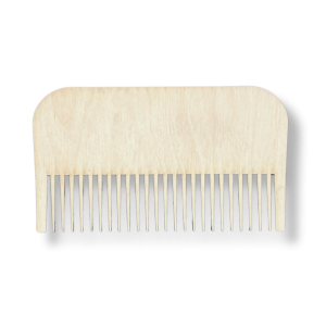 Grzebień drewniany do makramy do rozczesywania sznurka 14cm