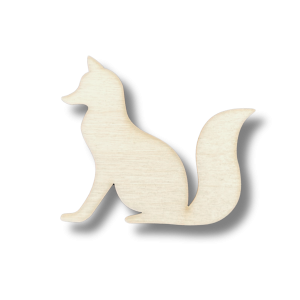 Drewniany Dekor ze sklejki Lis do decupage zwierzątko leśne 6cm