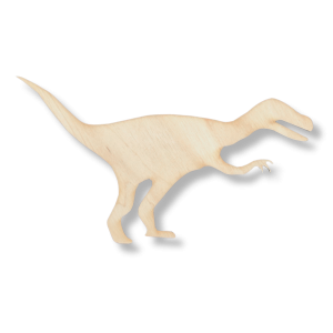 Dekor Drewniany do Decoupage Dinozaur Ozdoba Scrapki Velociraptor
