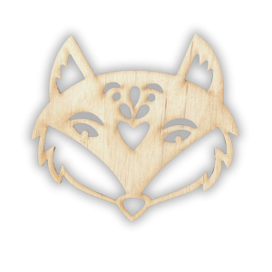 Dekor Drewniany Ozdoba ze sklejki Dekor Lisek Etino