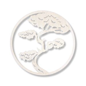 Obręcz Drewniana Baza motyw Drzewo do Łapacza Snów ze Sklejki 29cm