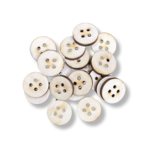 Guziki Ozdobne Decoupage 20mm Okrągłe Kółka Naturalne 20szt