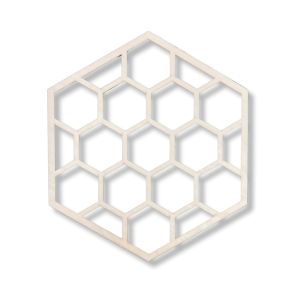 Dekor Ścienny Sześciokąt Heksagon Panel Ażurowy Plaster Miodu 26cm