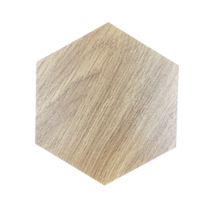 Drewniany sześciokąt z sklejki kolor LANCELOT baza dekor wielokąt decoupage heksagon 15cm