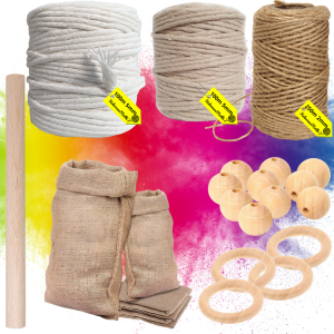 Zestaw do makramy 19 elementy BOHO