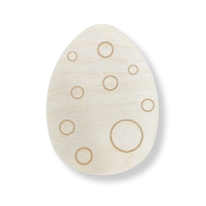 Pisanka Drewniana Jajko wielkanocne kółka 5cm