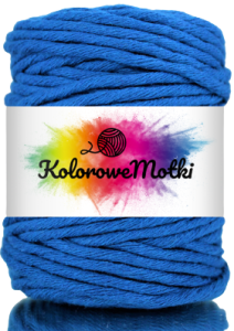 Sznurek Bawełniany Skręcany 50m 5mm Chabrowy