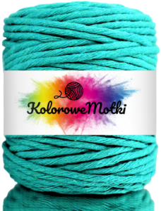 Sznurek Bawełniany Skręcany 100m 5mm Szmaragdowy