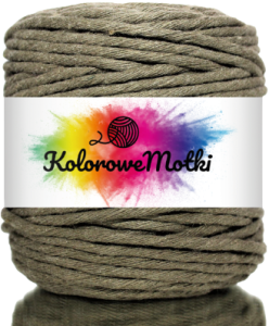 Sznurek Bawełniany Skręcany 100m 5mm Khaki