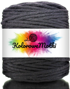 Sznurek Bawełniany Skręcany 100m 5mm Czarny