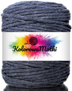 Sznurek Bawełniany Skręcany 100m 5mm Granatowy