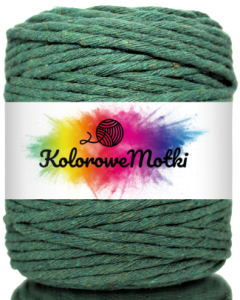 Sznurek Bawełniany Skręcany 100m 5mm Zielony