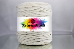 Sznurek Bawełniany do makramy 100m 5mm Naturalny