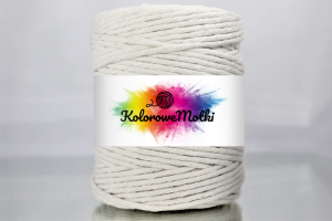 Sznurek Bawełniany do Makramy 100m 3mm Naturalny