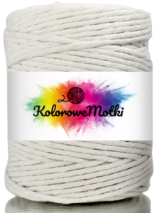 Sznurek Bawełniany do Makramy 100m 3mm Naturalny