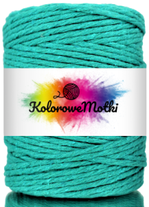 Sznurek Bawełniany Skręcany 100m 3mm Szmaragdowy