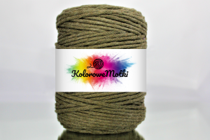 Sznurek Bawełniany Skręcany 100m 3mm Khaki