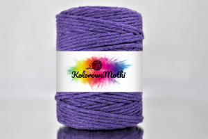 Sznurek Bawełniany Skręcany 100m 3mm Lawenda