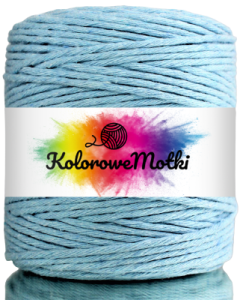 Sznurek Bawełniany Skręcany 200m 3mm Błękitny