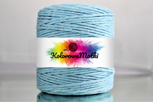 Sznurek Bawełniany Skręcany 200m 3mm Błękitny