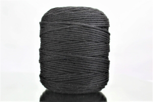 Sznurek Bawełniany Skręcany 200m 3mm Czarny