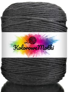 Sznurek Bawełniany Skręcany 200m 3mm Czarny