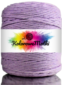 Sznurek Bawełniany Skręcany 200m 3mm Fioletowy