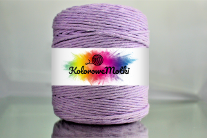 Sznurek Bawełniany Skręcany 200m 3mm Fioletowy