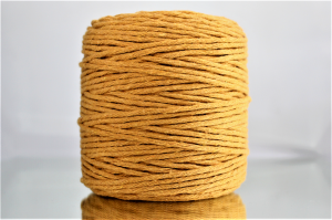 Sznurek Bawełniany Skręcany 200m 3mm Musztardowy