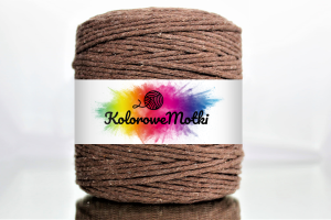 Sznurek Bawełniany Skręcany 200m 3mm Brązowy
