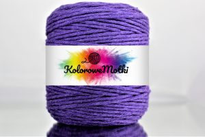 Sznurek Bawełniany Skręcany 200m 3mm Lawendowy