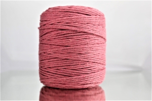 Sznurek Bawełniany Skręcany 200m 3mm Brudny Róż