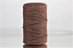 Sznurek Bawełniany Skręcany 60m 2mm Brązowy