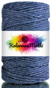 Sznurek Bawełniany Skręcany 60m 2mm Granatowy