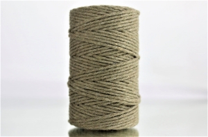 Sznurek Bawełniany Skręcany 60m 2mm Khaki
