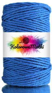 Sznurek Bawełniany Skręcany 60m 2mm Chabrowy