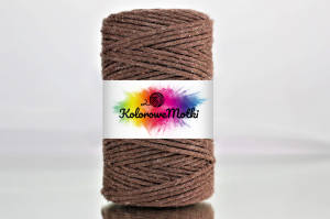 Sznurek Bawełniany Skręcany 60m 2mm Brązowy