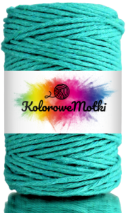 Sznurek Bawełniany Skręcany 60m 2mm Szmaragdowy